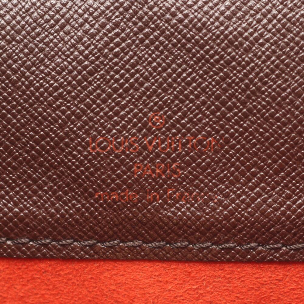 Louis Vuitton Brown Brown Leather Damier Bag Pimlico Canvas Shoulder Ebene - Picture 3 of 8